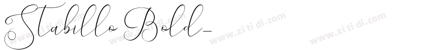 Stabillo Bold字体转换